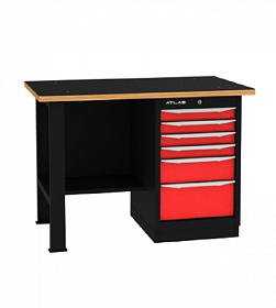 На сайте Трейдимпорт можно недорого купить Верстак промышленный однотумбовый ATLAS CT1200M4-L-B411. 