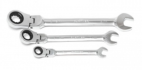 На сайте Трейдимпорт можно недорого купить Ключ комбинированный трещоточный с шарниром 13мм Partner PA-3013F. 