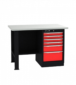 На сайте Трейдимпорт можно недорого купить Верстак промышленный однотумбовый ATLAS CT1200Z-L-B411. 